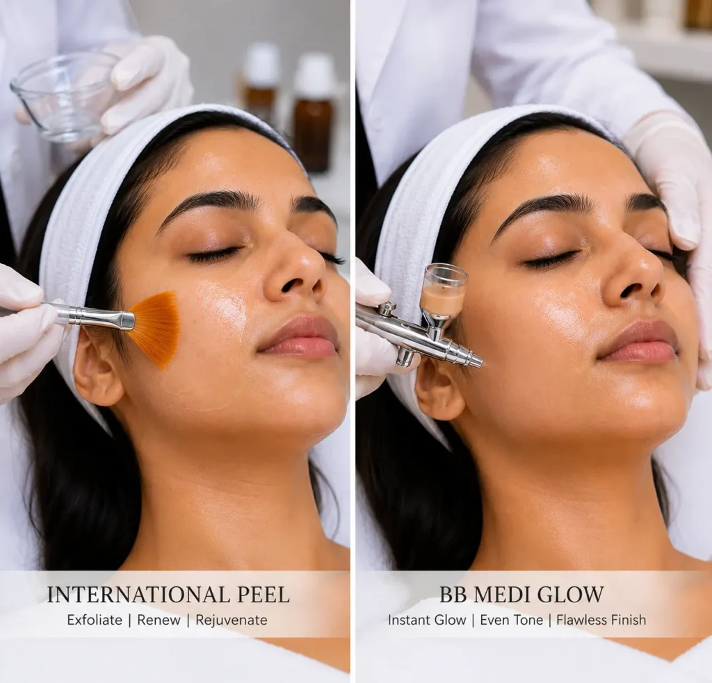 International Peel & BB Medi Glow